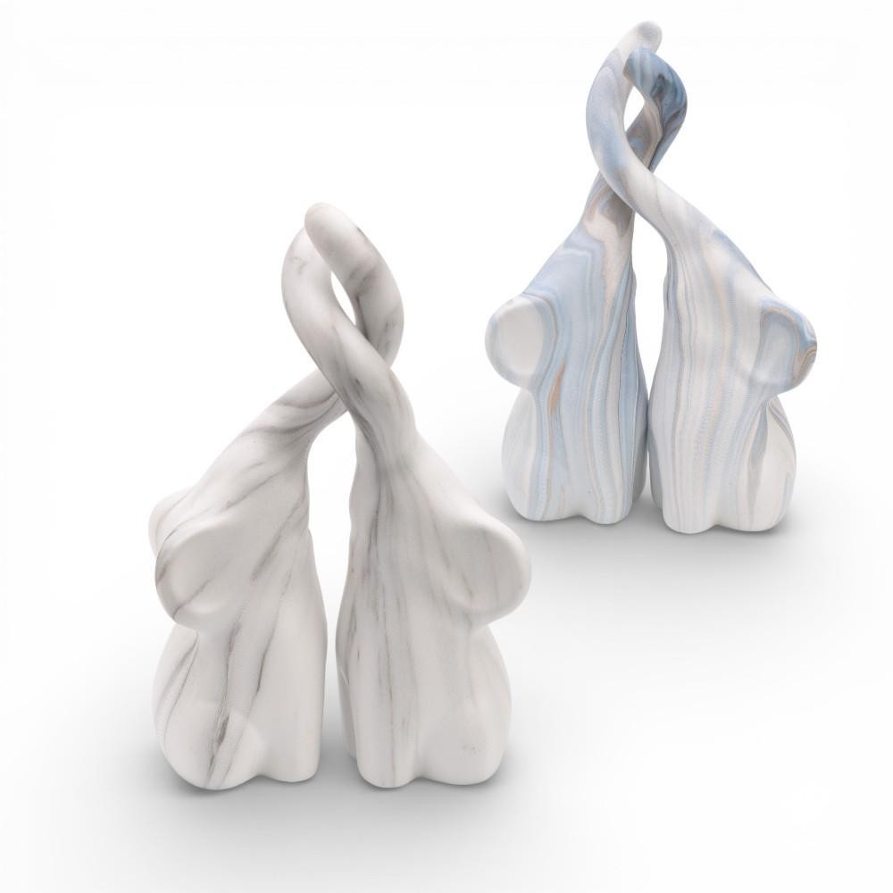 COPPIA ELEFANTI CERAMICA CM.25